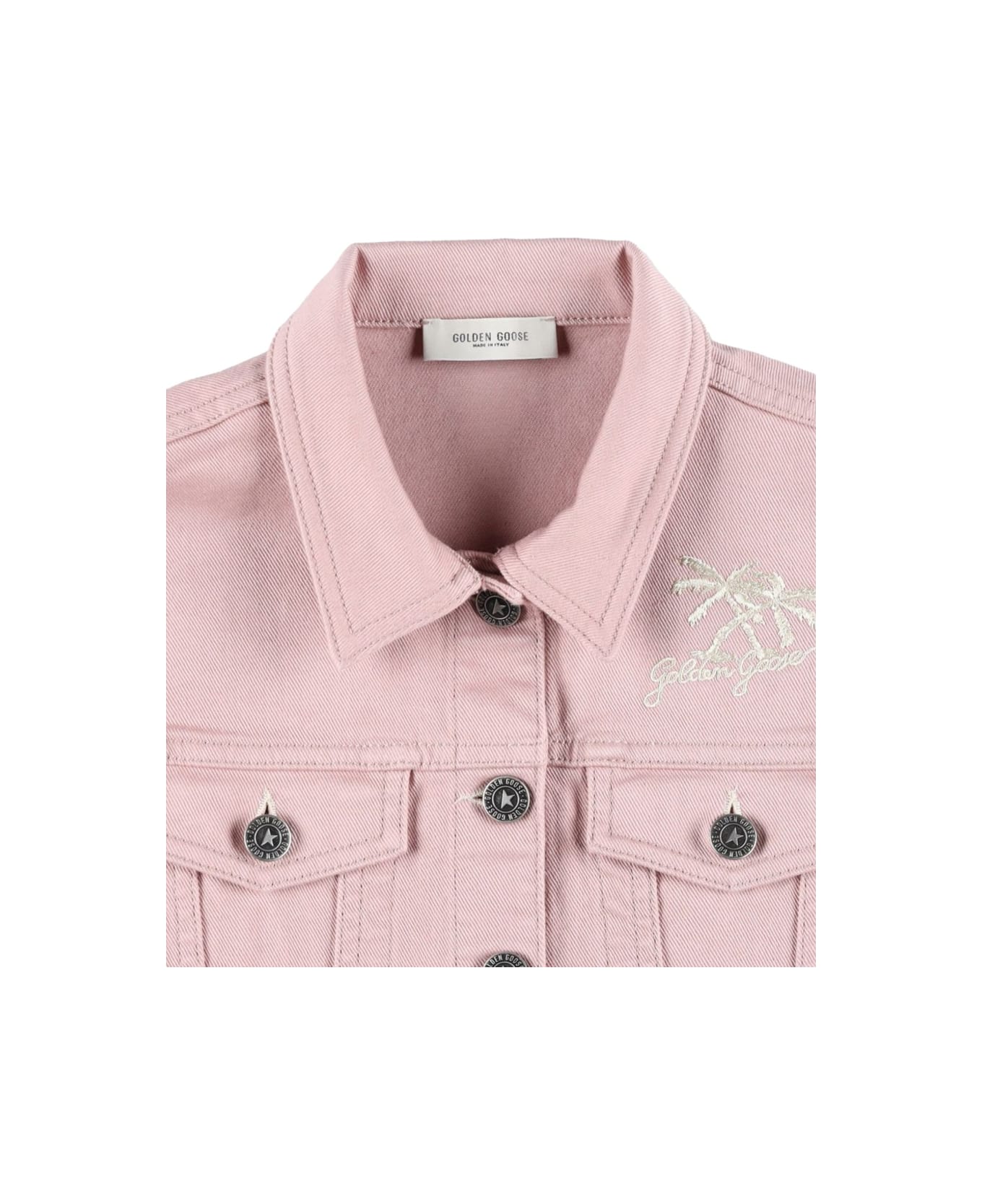 Golden Goose Sleeveless Denim Vest - PINK