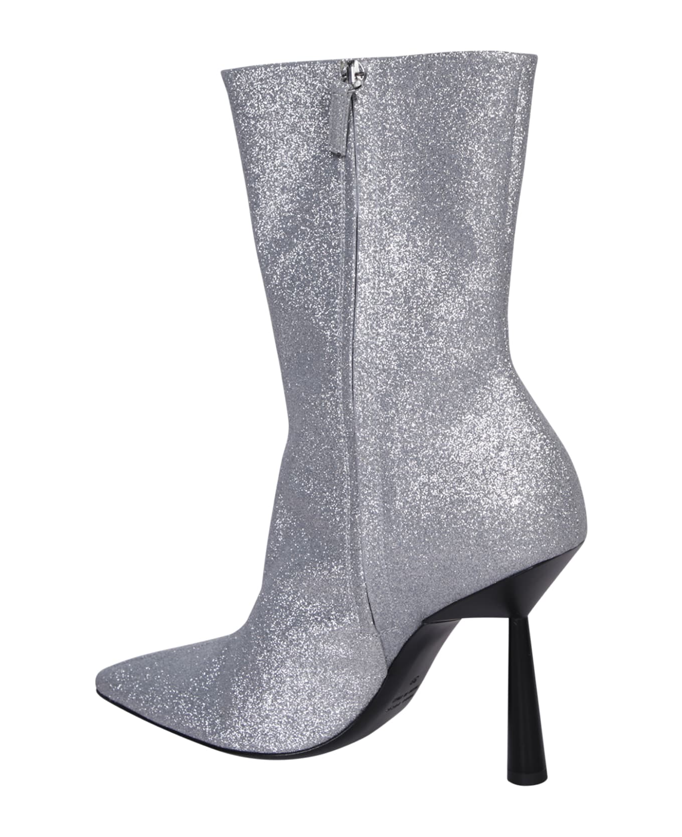 GIA BORGHINI Rosie 7 Glitter Ankle Boots - Metallic