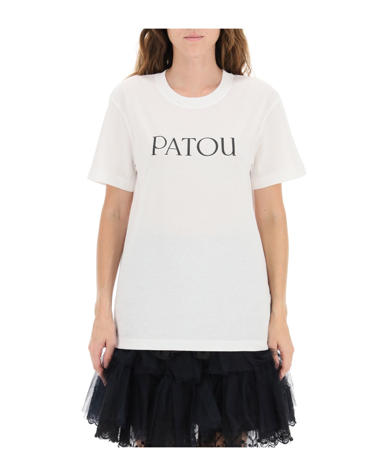 Patou Logo Print T-shirt - W White Tシャツ