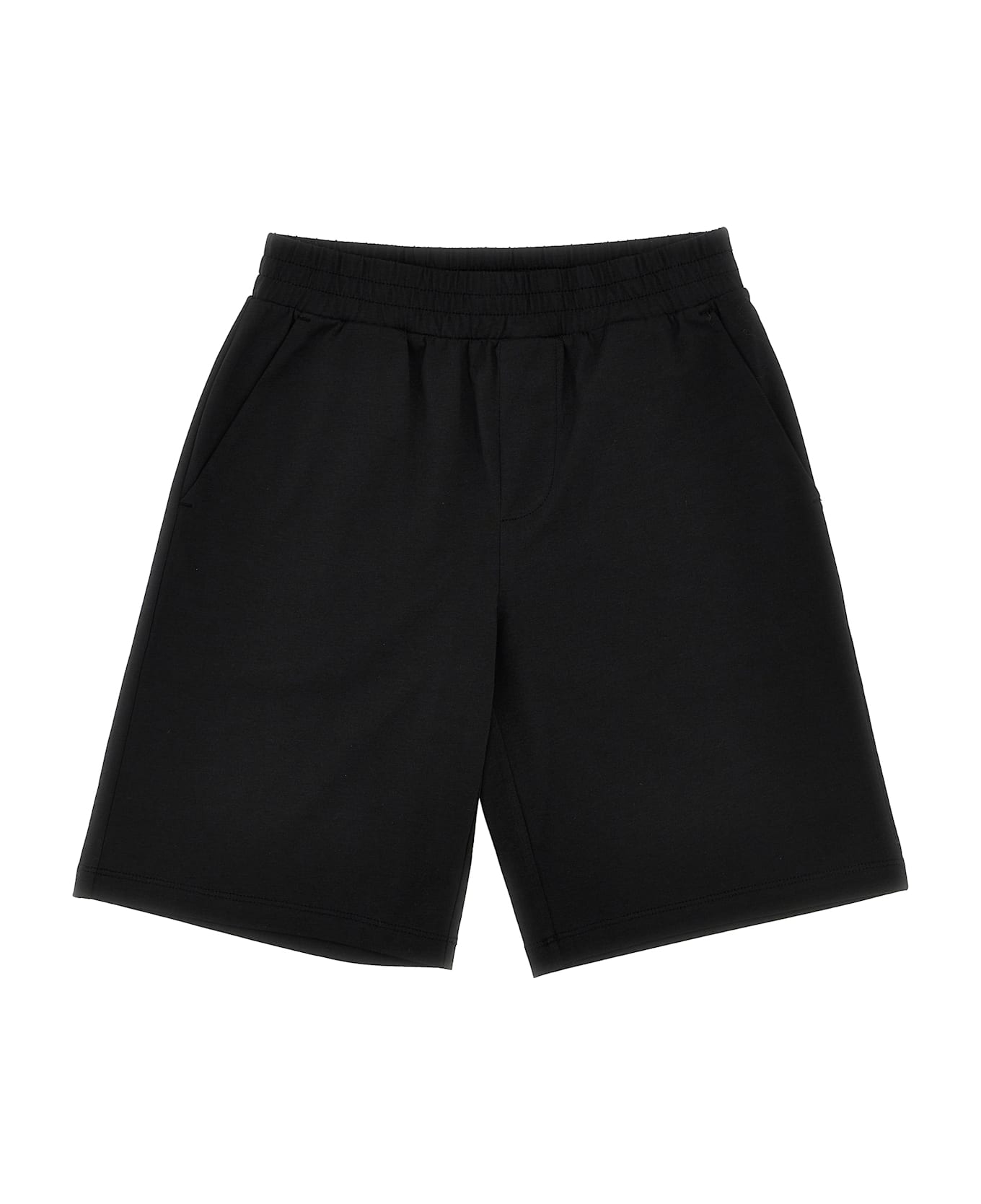 Moncler Logo Patch Bermuda Shorts - Black   ボトムス