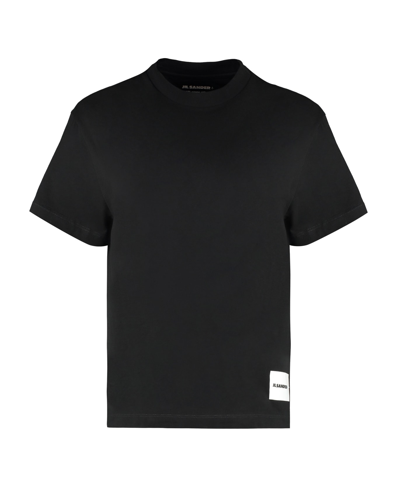 Jil Sander Set Of Three Cotton T-shirts - black
