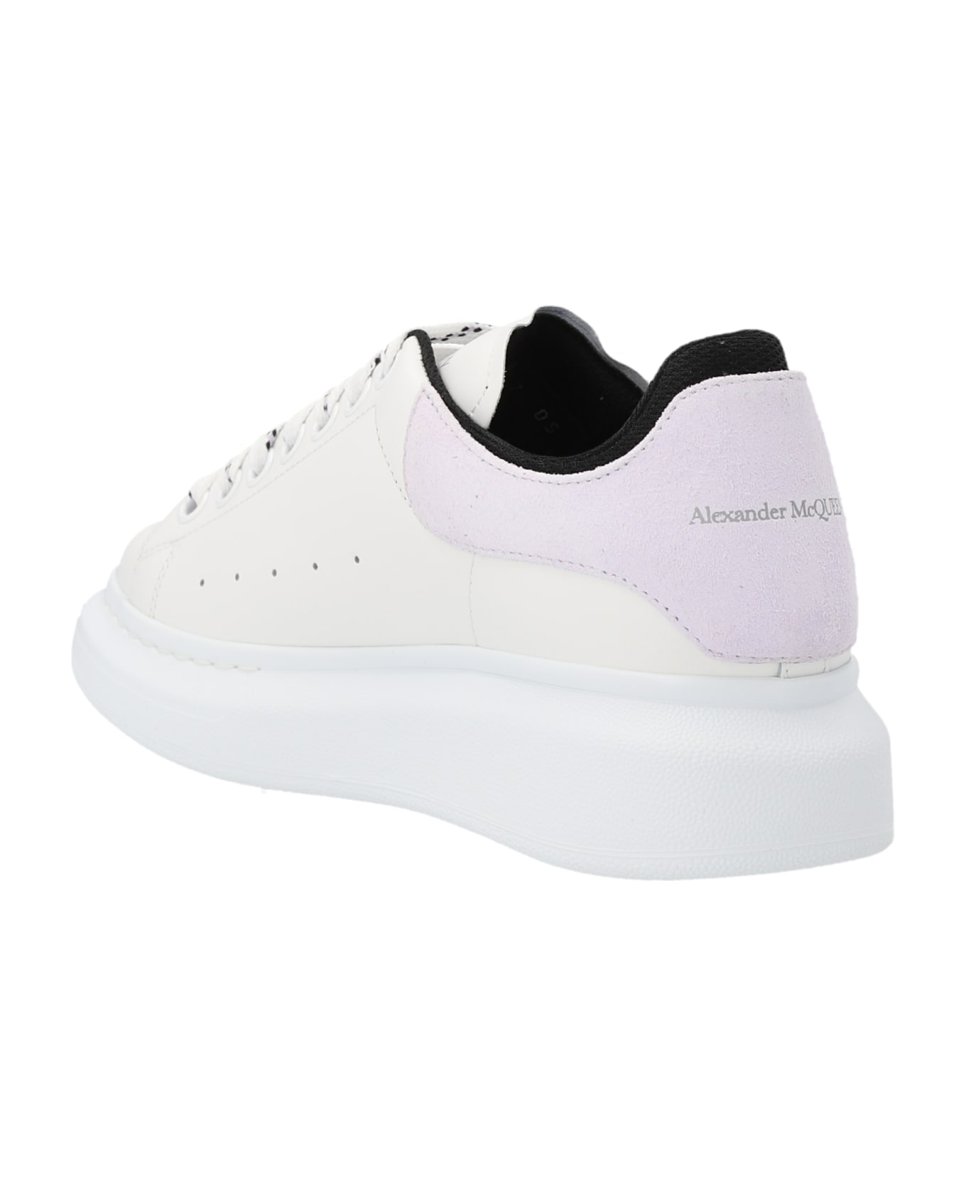 Alexander McQueen White, Black And Lilac Oversize Sneakers - Bianco