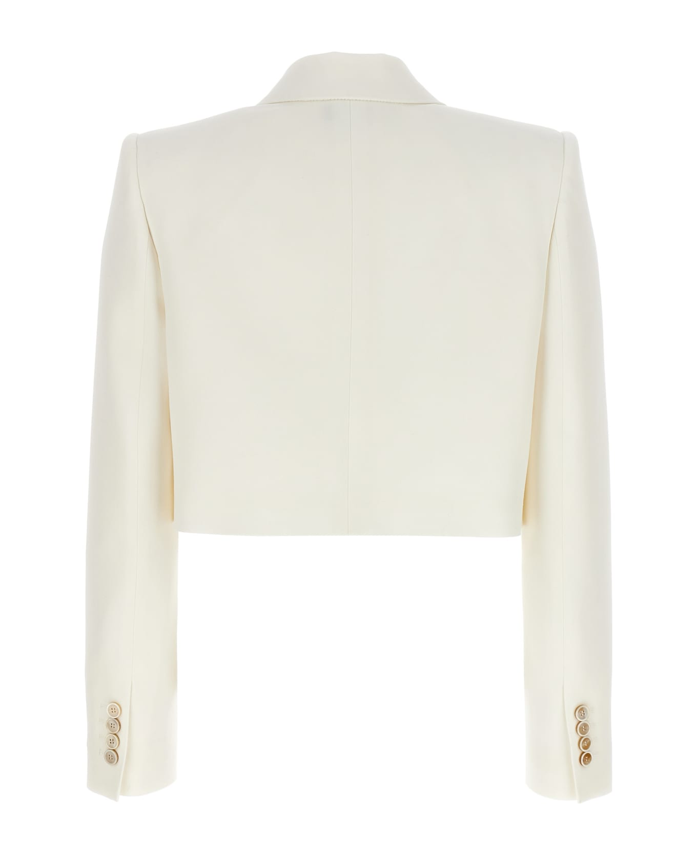 Alexander McQueen 'crop Boxy' Jacket - White