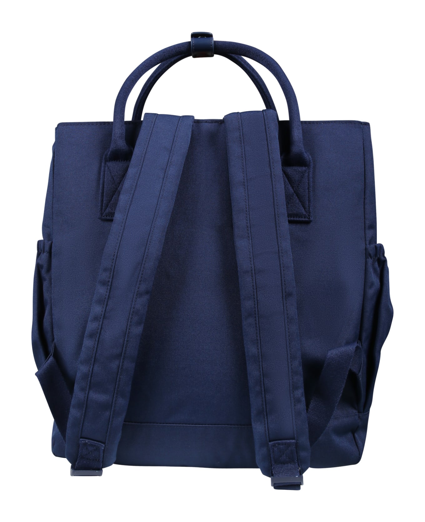 Kenzo Kids Blue Mother Bag For Baby Boy With Logo - Blue アクセサリー＆ギフト