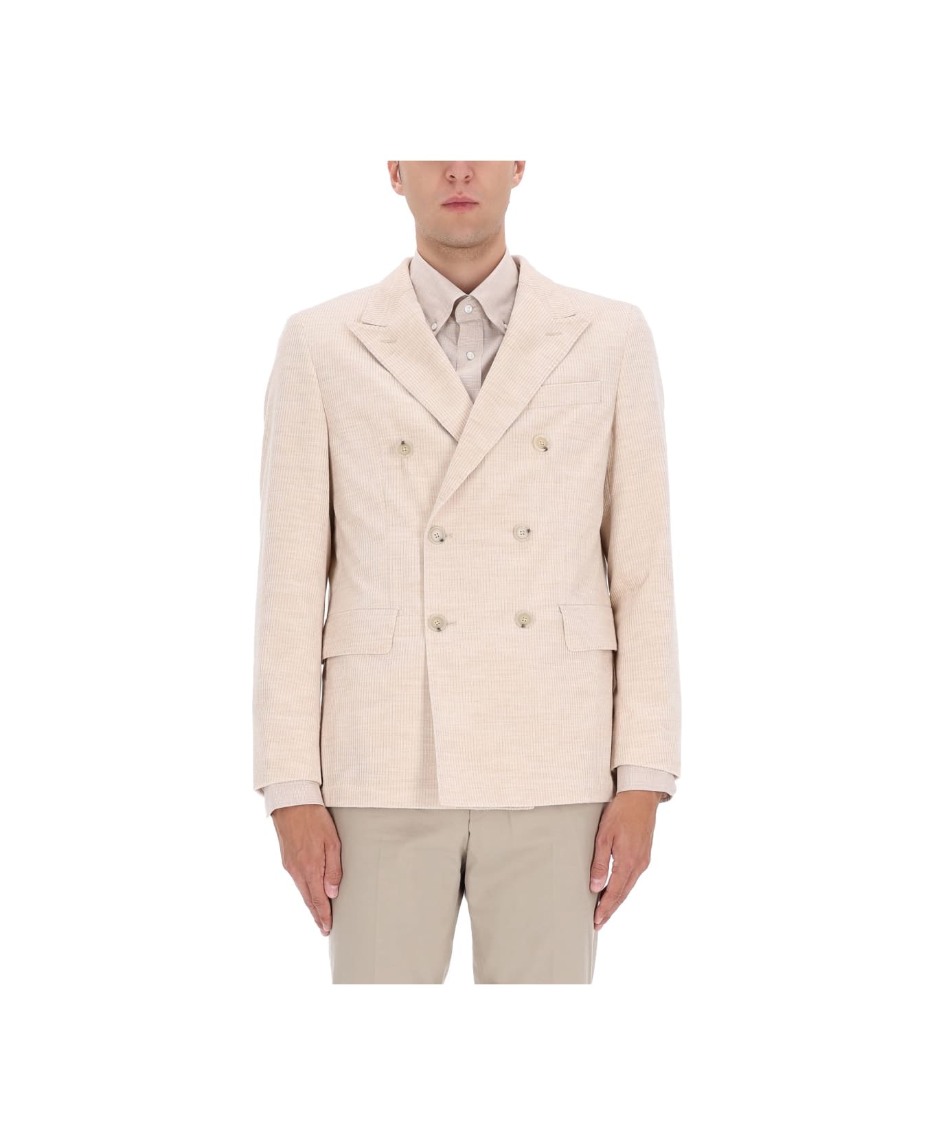 Hugo Boss Corduroy Blazer - BEIGE