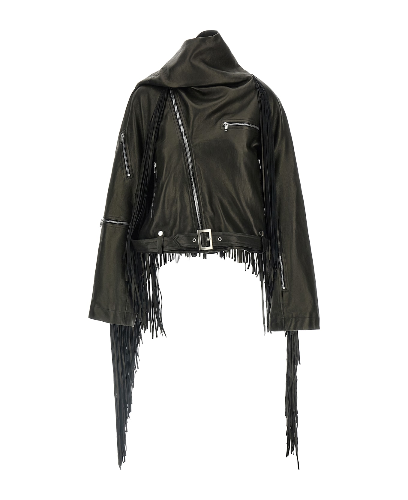 Rick Owens 
cropped Scarf Flight
 Jacket - Black  