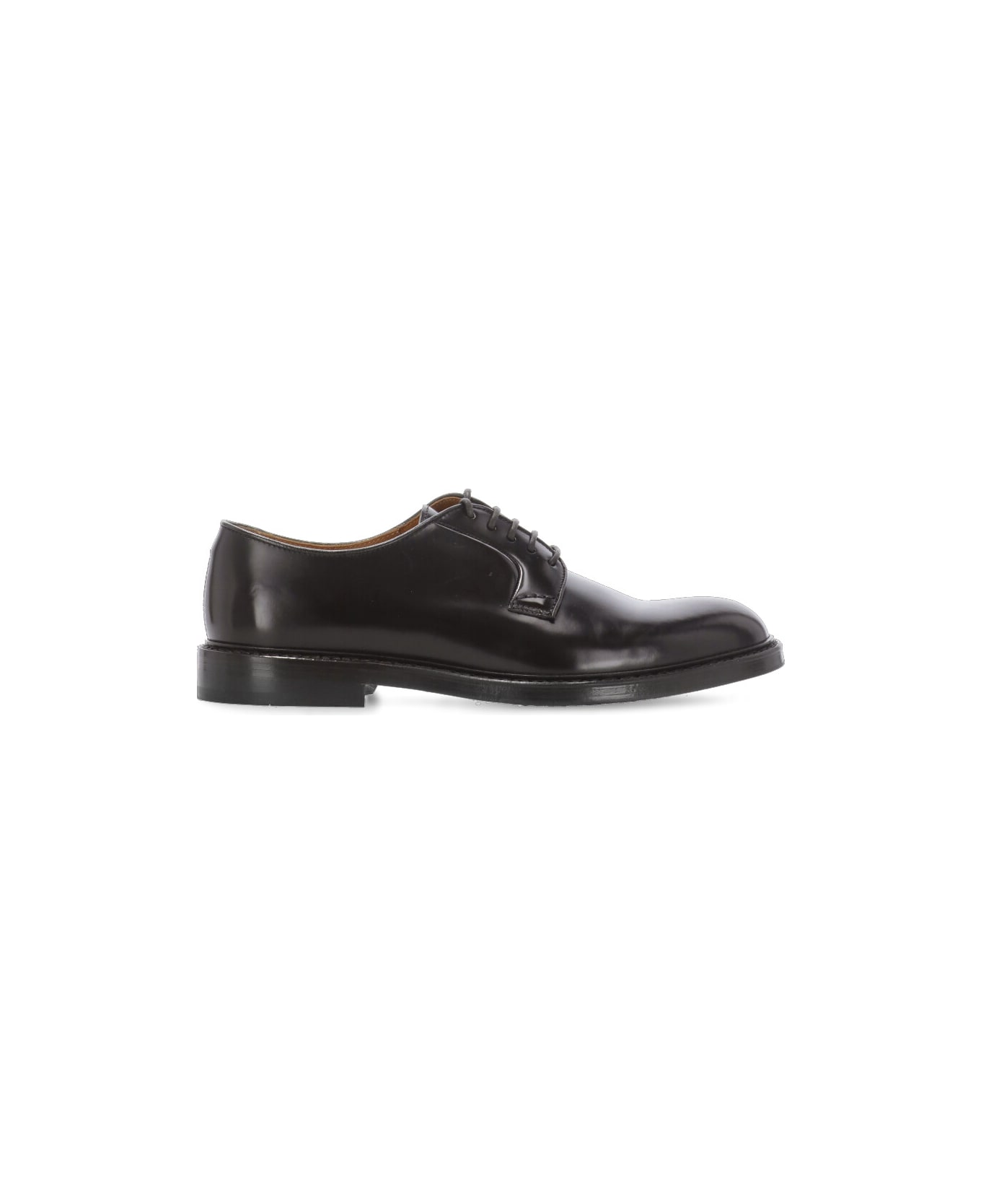 Doucal's Horse Lace-up Shoes - Black