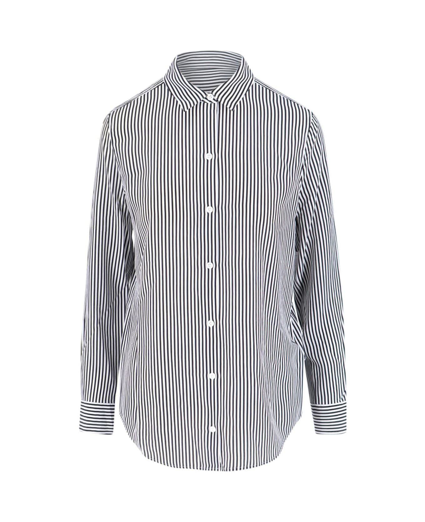 Equipment 
essential
 Striped Shirt - White