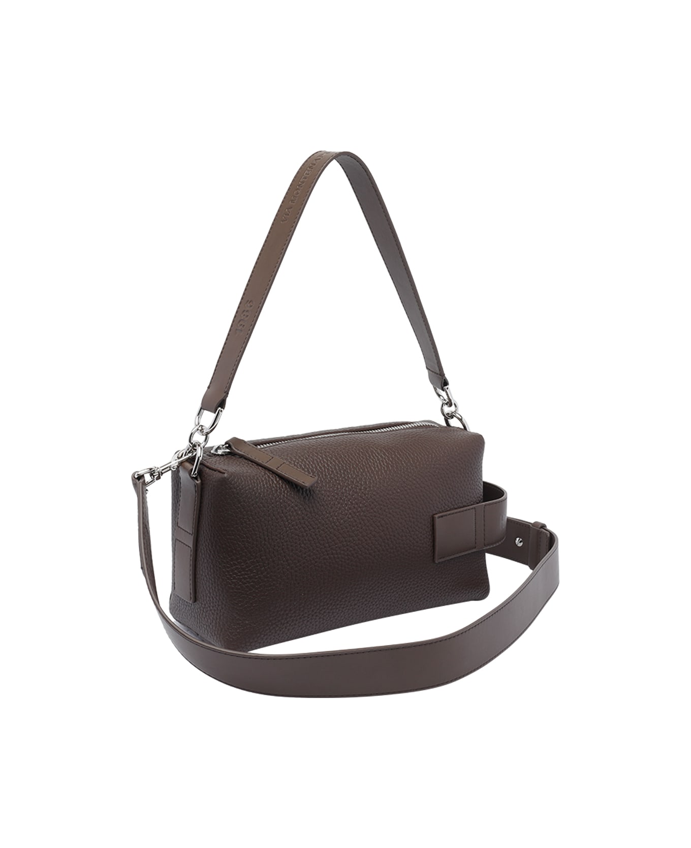 Hogan Mini Hogan Script Bauletto Bag - Brown