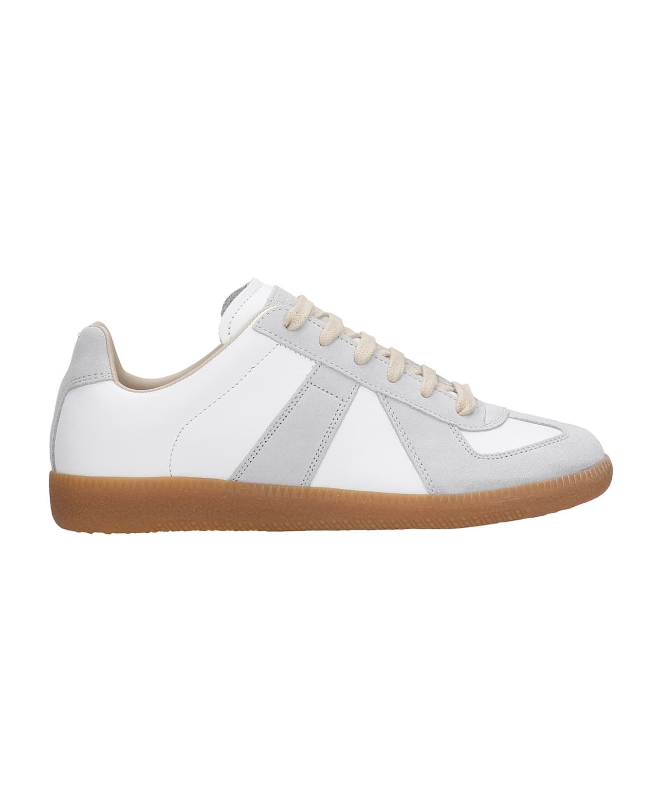 Maison Margiela Replica Sneakers In White Leather - white