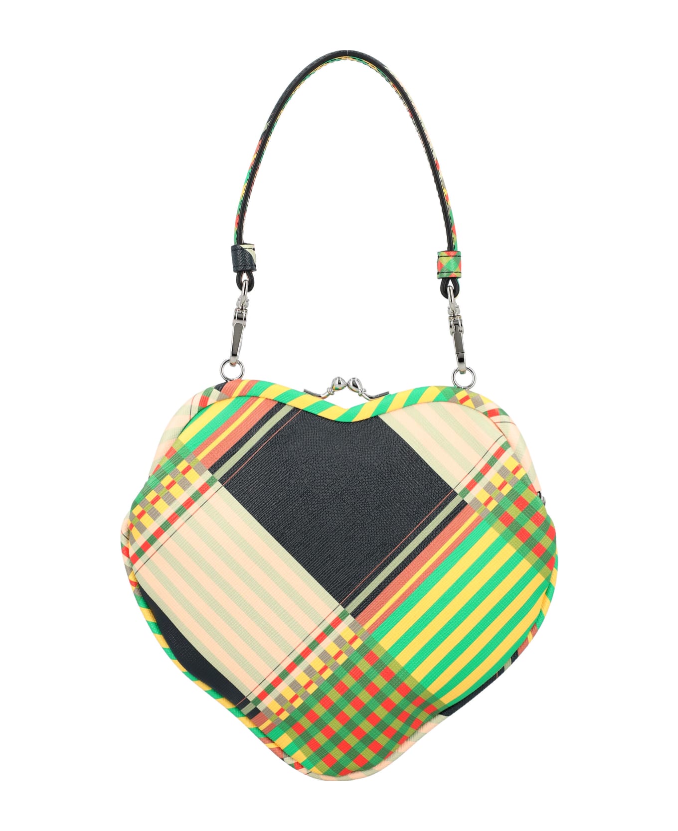 Vivienne Westwood Bella Heart Frame Purse Mini Bag - COMBAT TARTAN