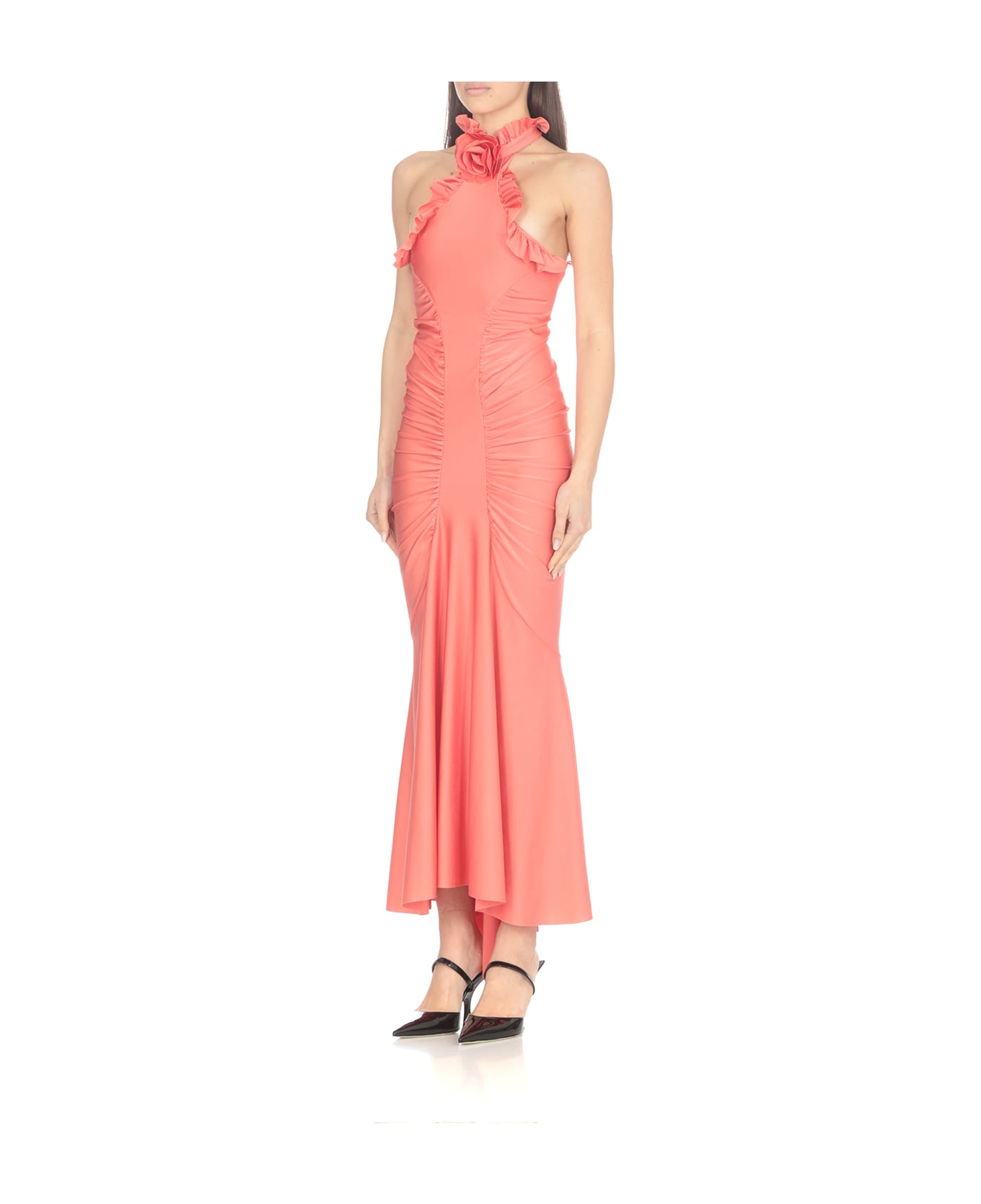 Philosophy di Lorenzo Serafini Ruffled Dress - Pink ワンピース＆ドレス