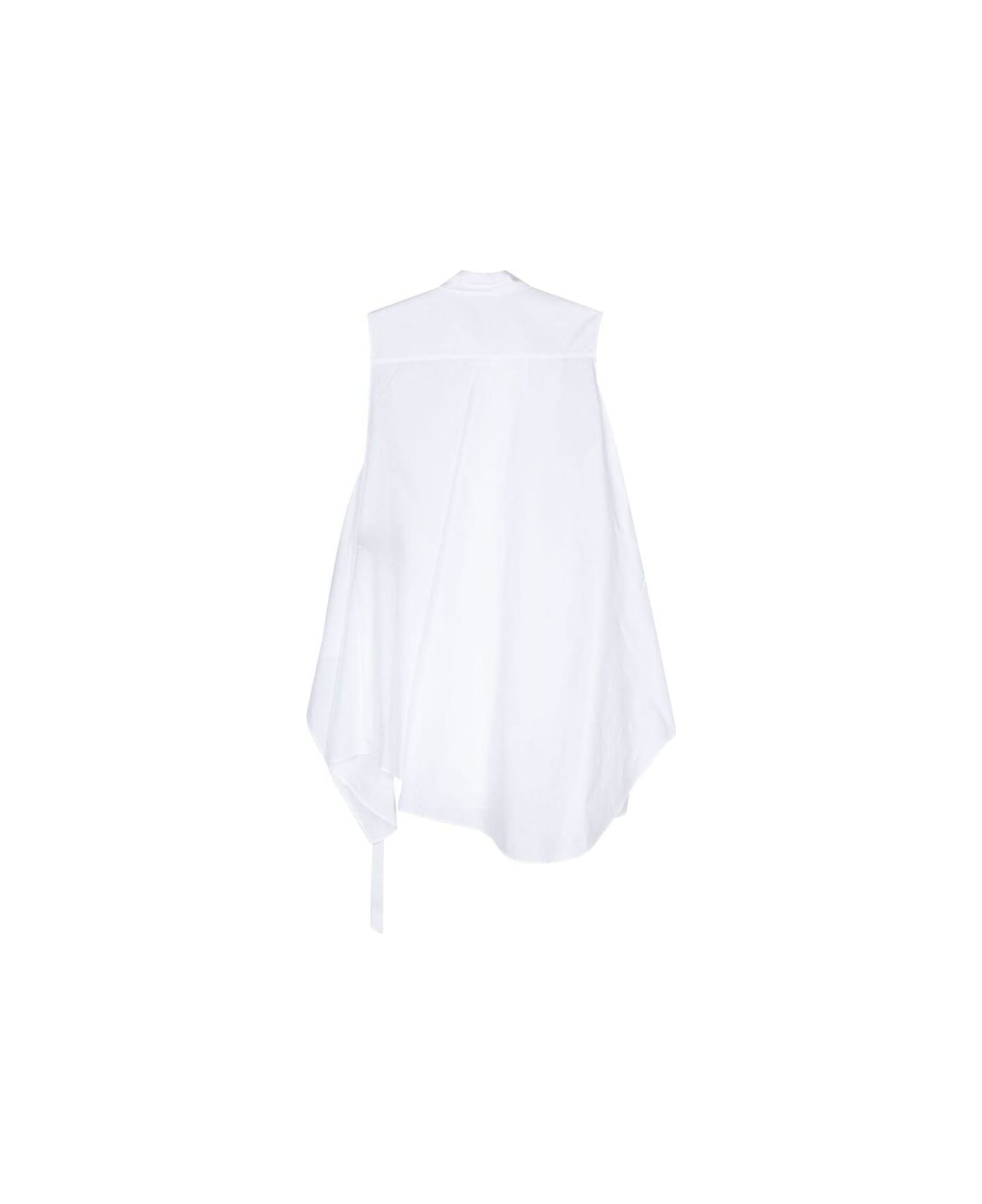 Ann Demeulemeester Sleeveless Shirt - WHITE シャツ
