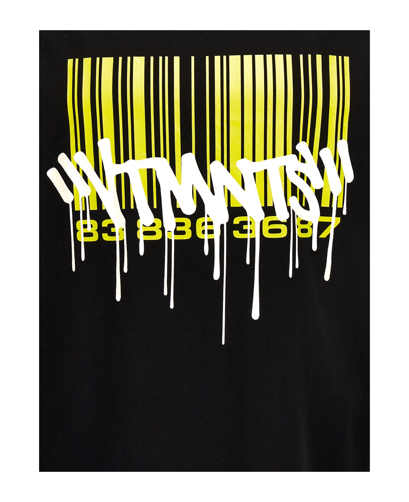 VTMNTS 'graffiti Big Scanner' T-shirt - BLACK