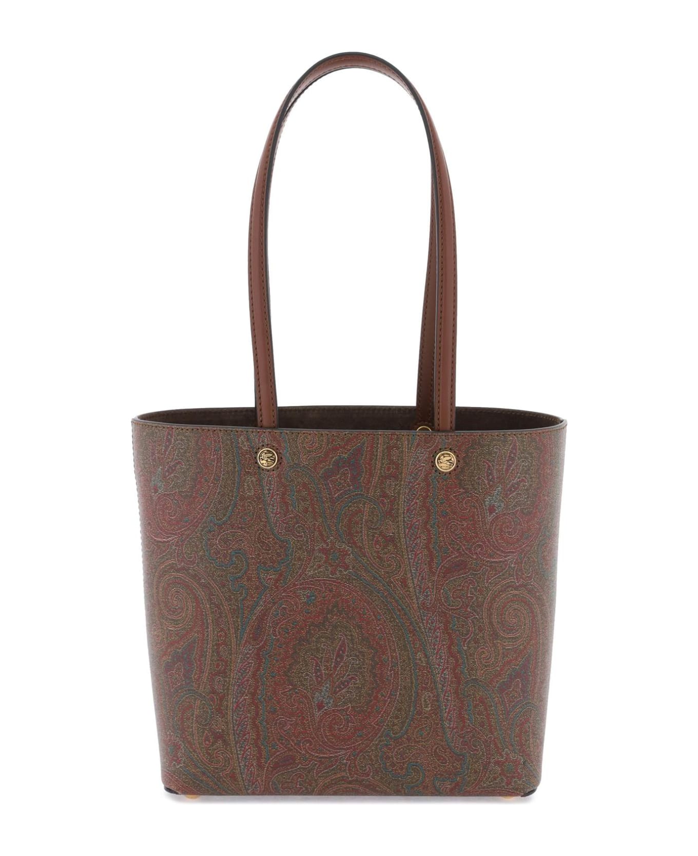 Etro Medium Etro Essential Shopping Bag With Clutch - Brown トートバッグ