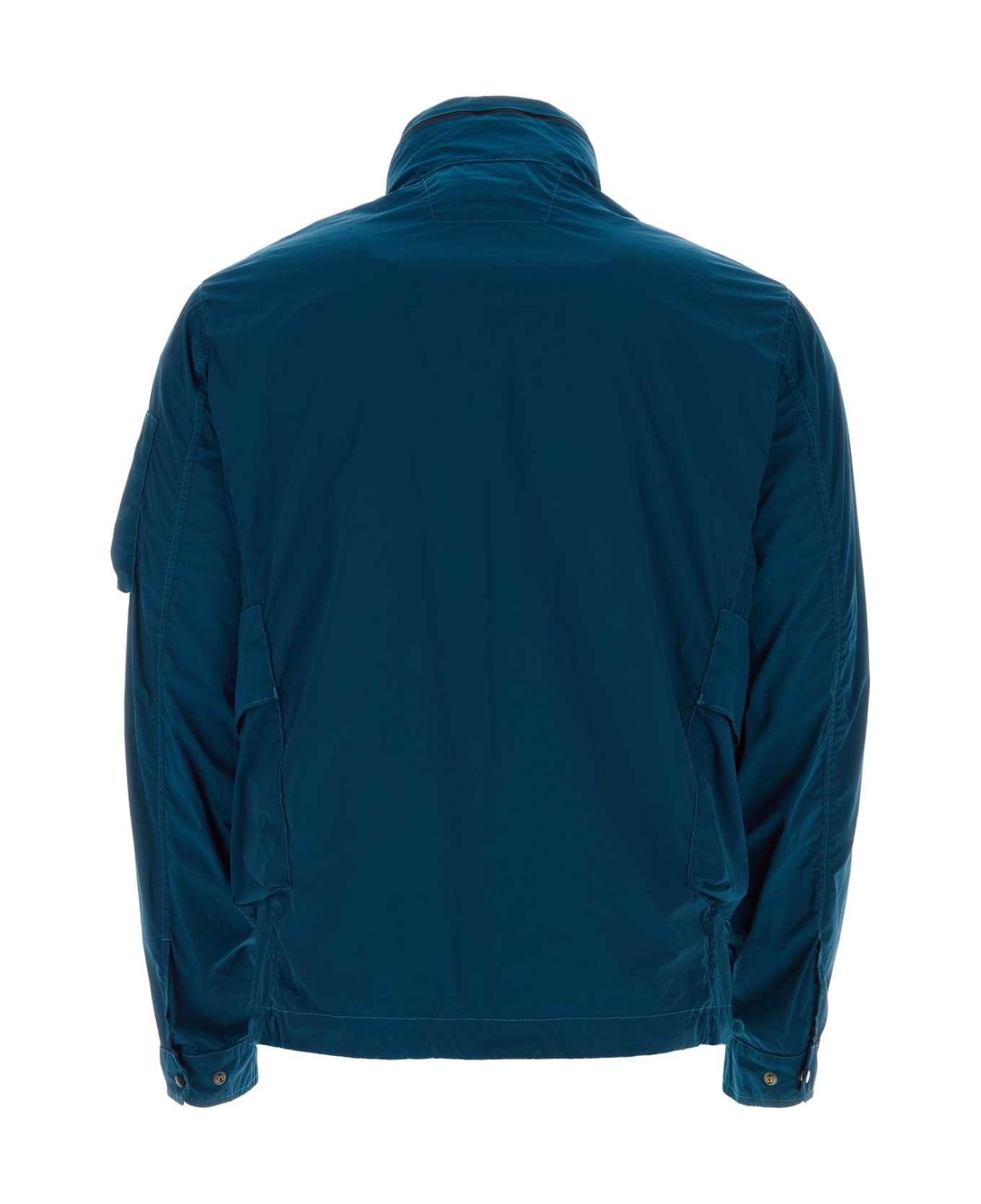 C.P. Company Blue Stretch Nylon Jacket - INKBLUE