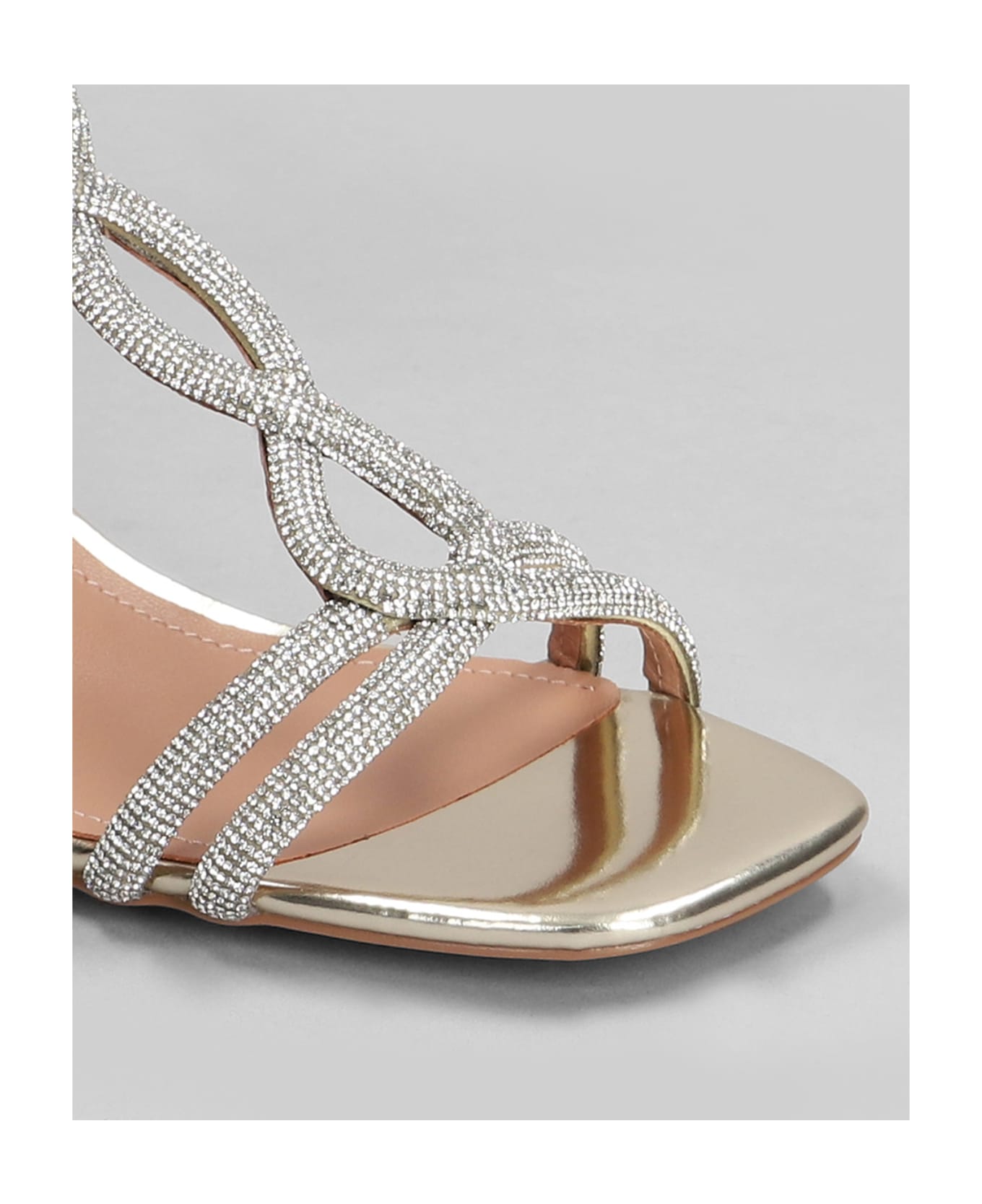 Bibi Lou Tansy 60 Sandals In Gold Leather - gold