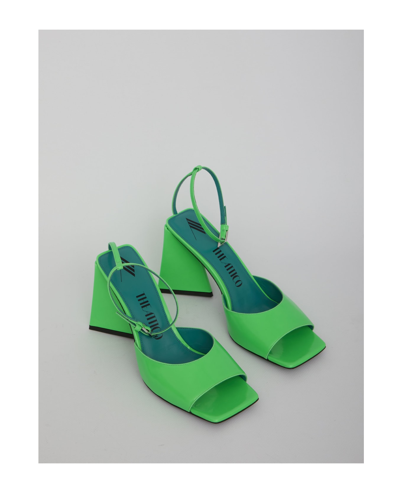 The Attico Green Piper Sandals - GREEN