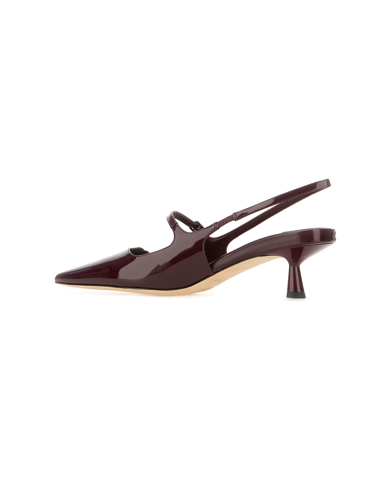 Jimmy Choo Plum Leather Didi Pumps - GARNET