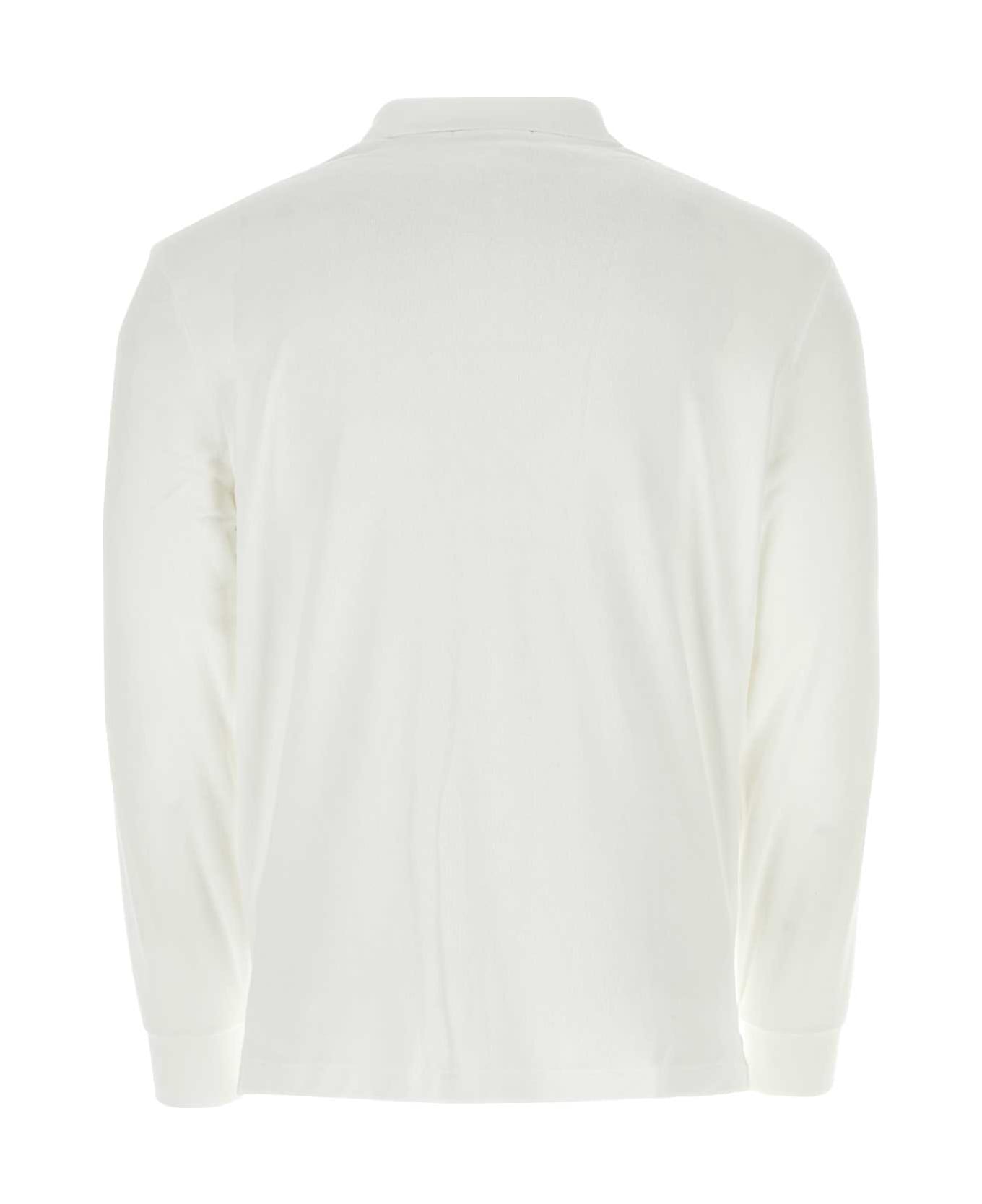 Polo Ralph Lauren White Terry Polo Shirt - WHT