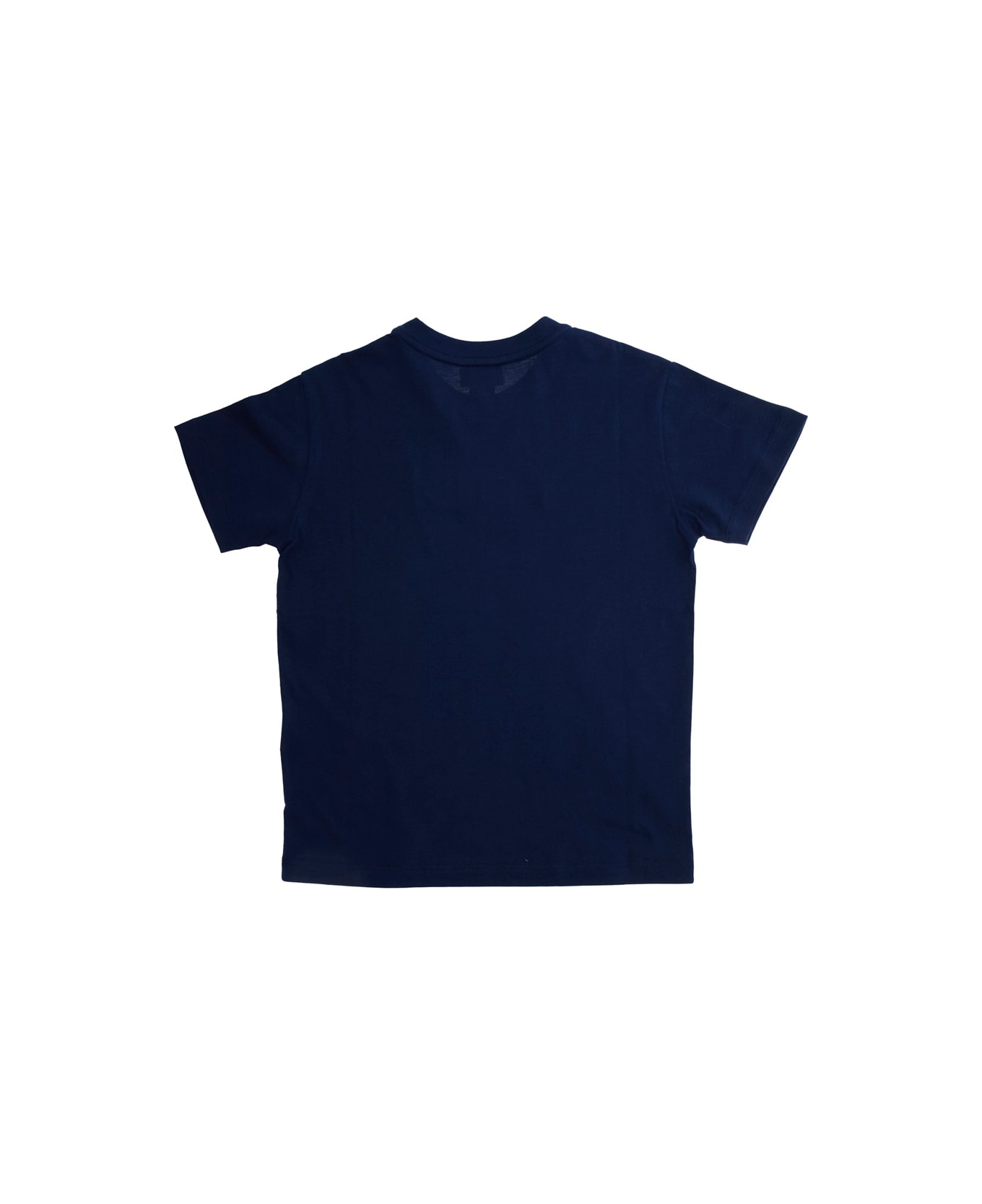 Fendi Blue T-shirt With Multicolor Logo Lettering In Cotton Boy - Blu