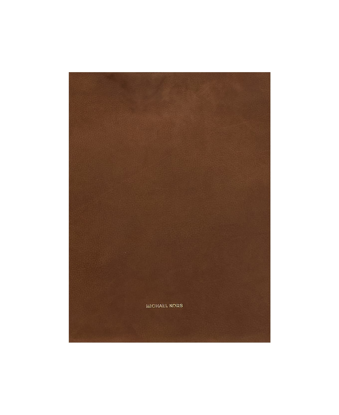 MICHAEL Michael Kors Brown Shoulder Bag With Logo Lettering On The Front In Leather Woman - Brown