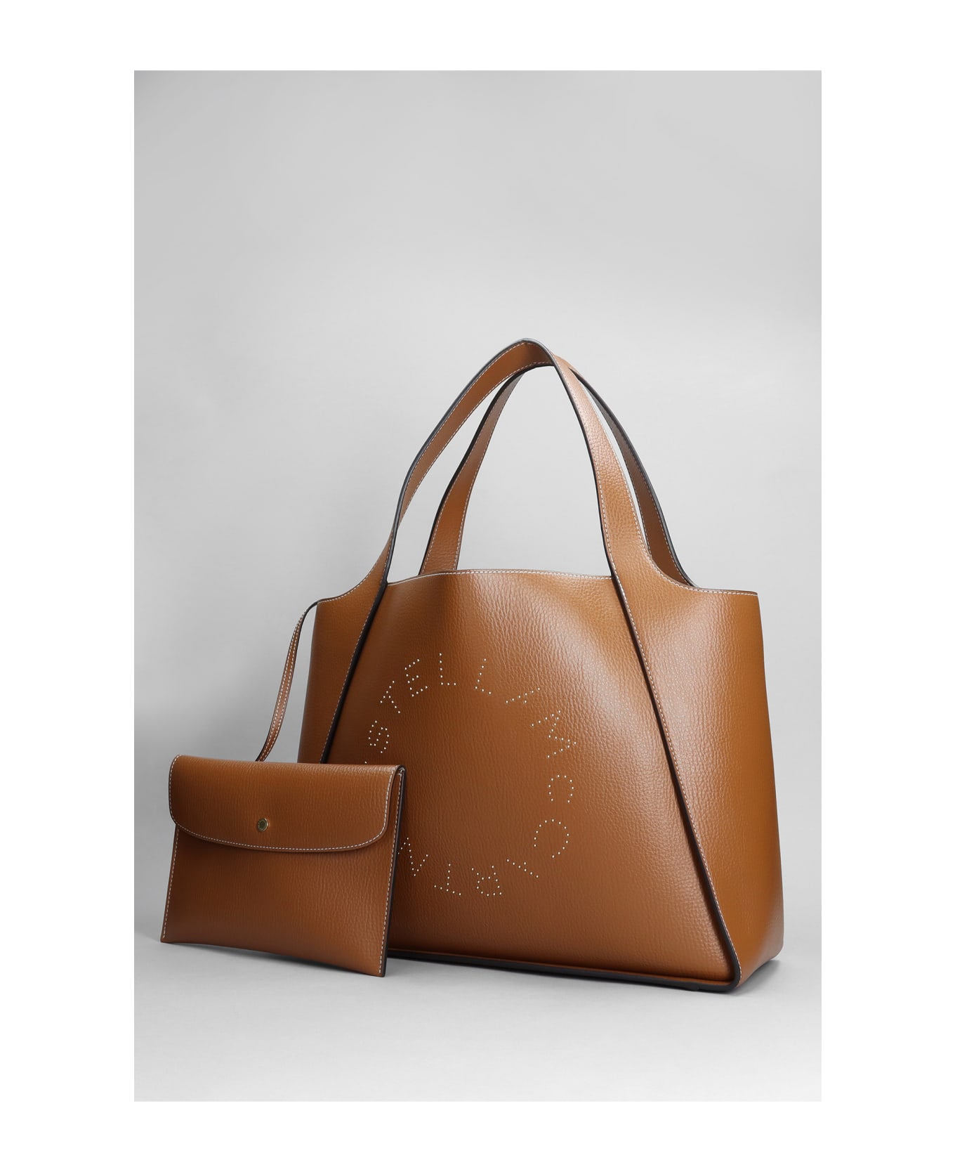 Stella McCartney Tote In Leather Color Polyamide - leather color