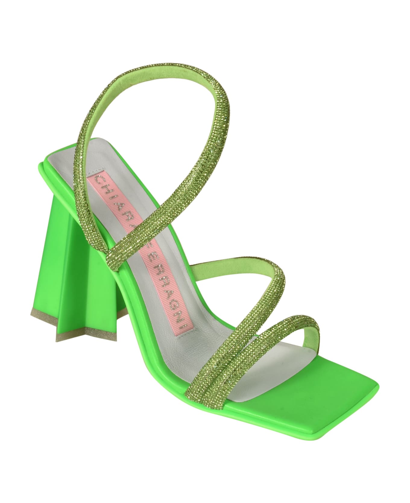 Chiara Ferragni Star Heel 100 Sandals - Green