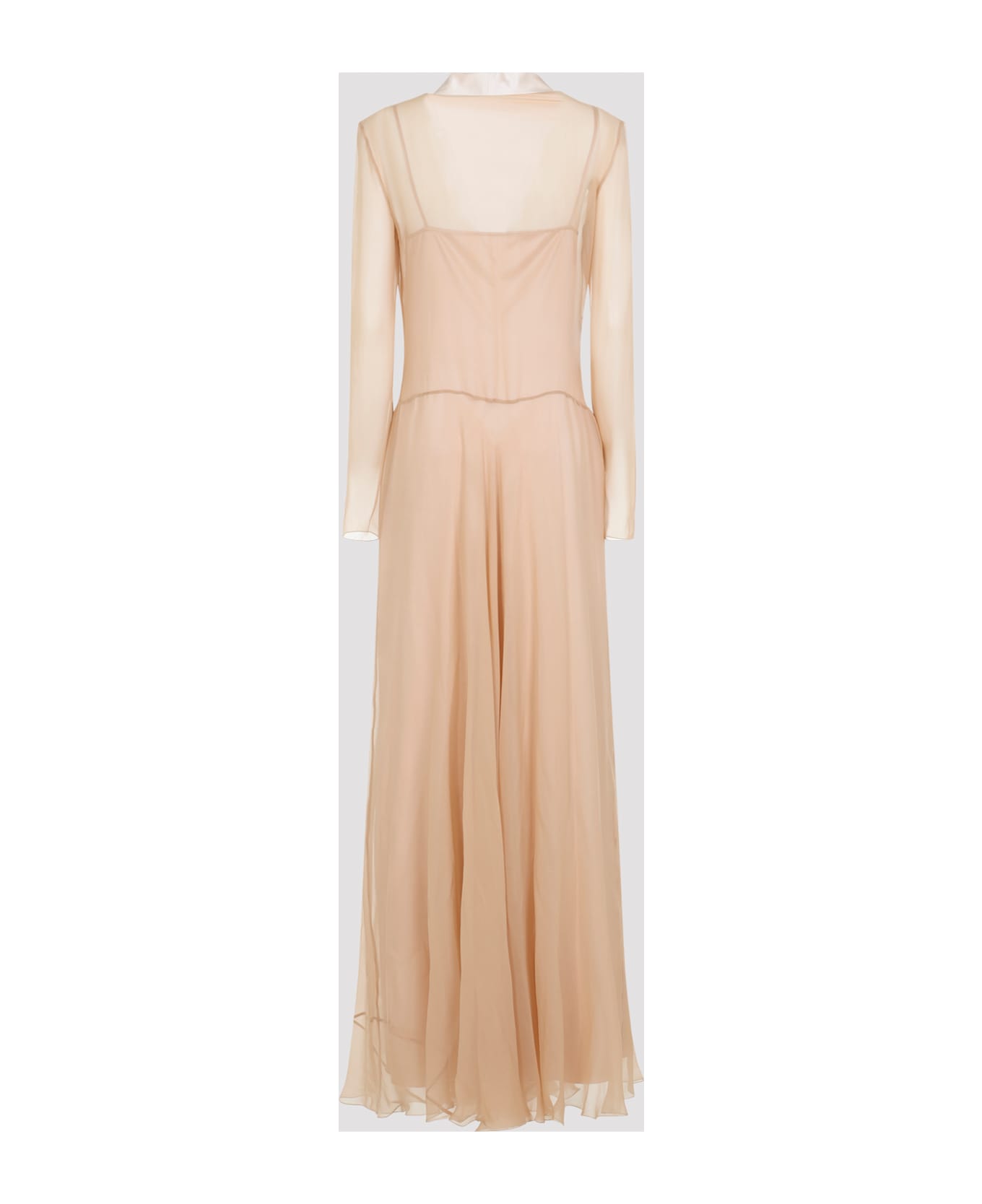 Alberta Ferretti Chiffon Long Dress - Rosa