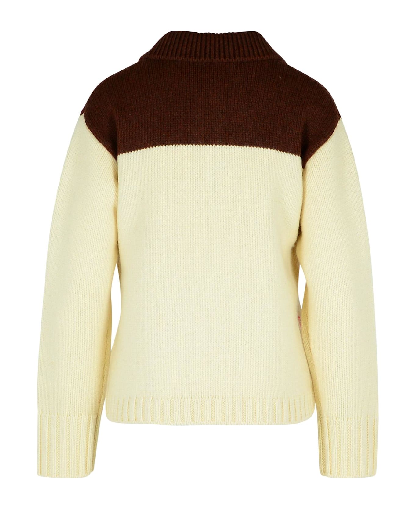 J.W. Anderson Beige Wool Sweater - MultiColour