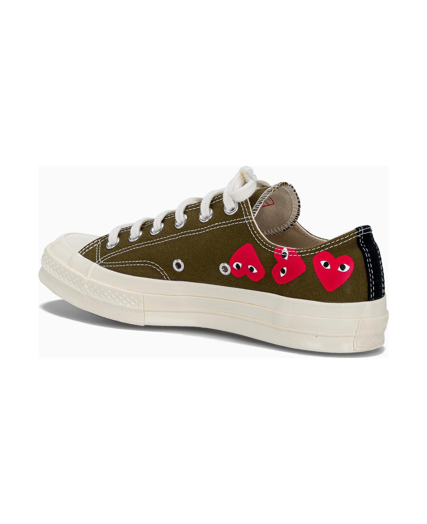 Comme des Garçons Play Comme Des Garcons Converse Chuck Taylor Low-top Multi-heart - KHAKI