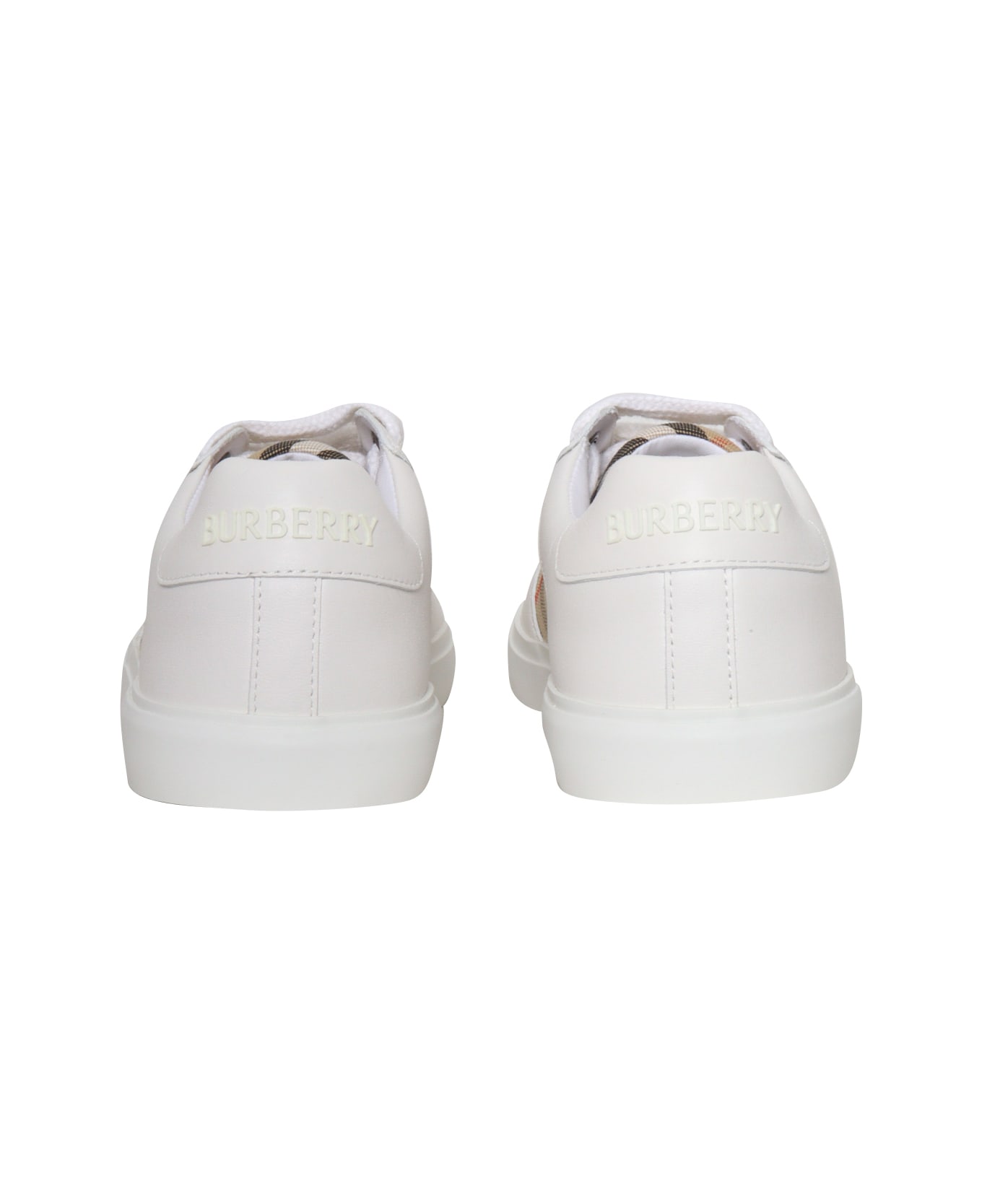 Burberry Kid Vulcansed Trainr - BEIGE