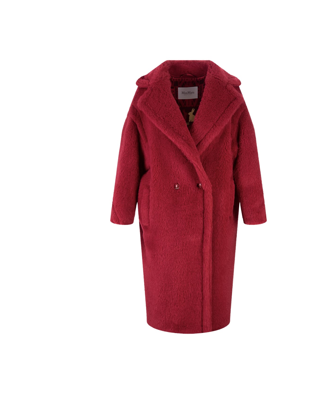 Max Mara Red Lina Coat - RED