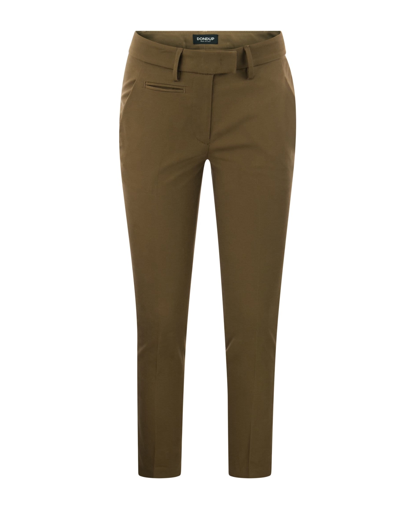 Dondup Perfect - Slim Fit Stretch Trousers - Green