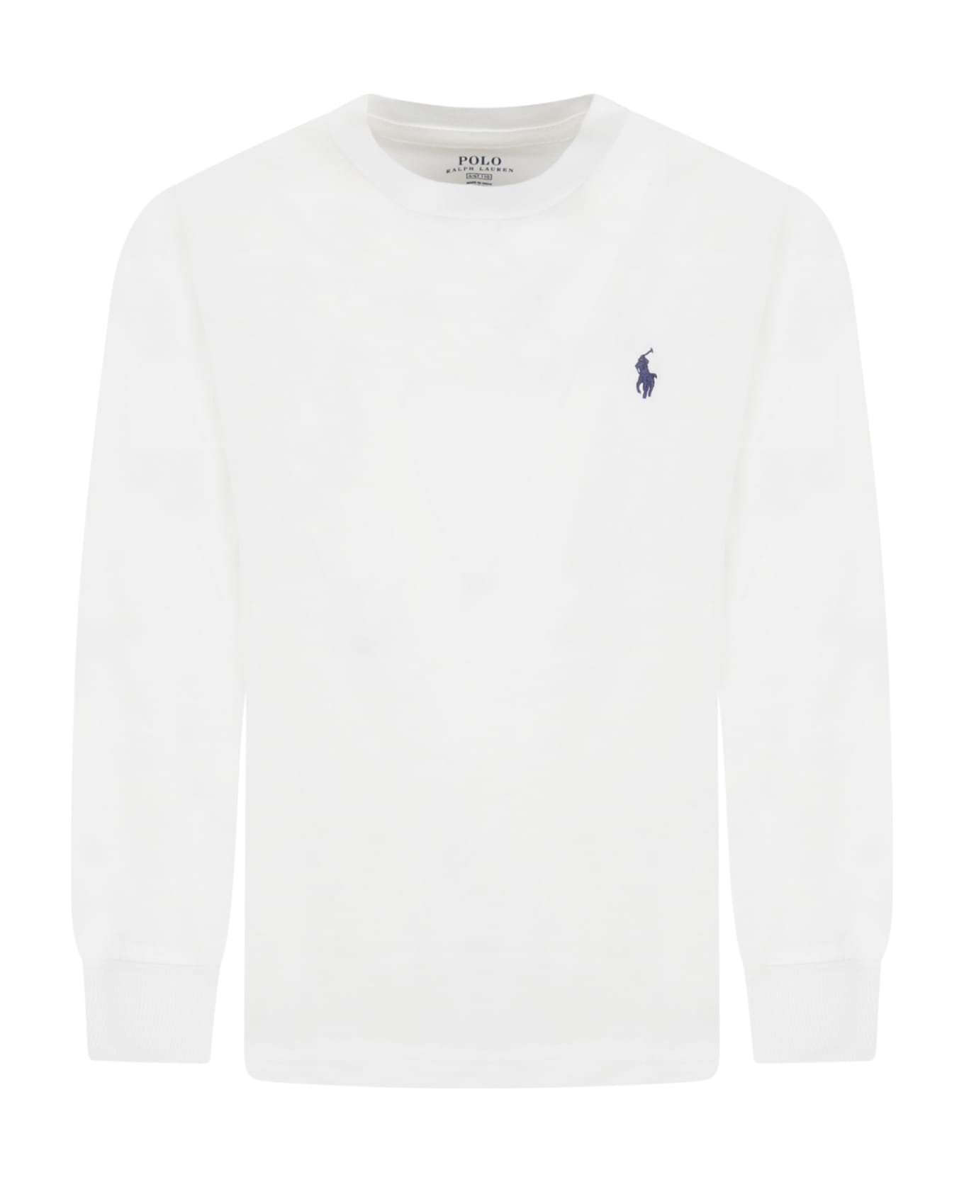 Ralph Lauren White T-shirt For Boy With Pony Logo - White