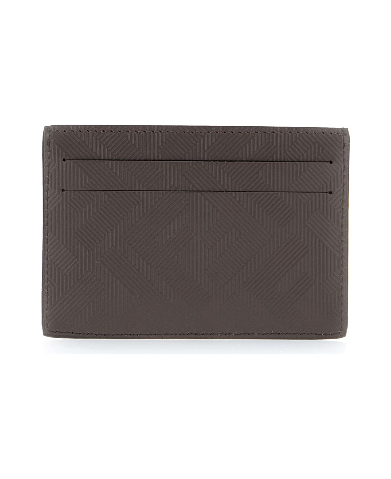 Fendi Chocolate Leather Card Holder - MULTICOLOUR