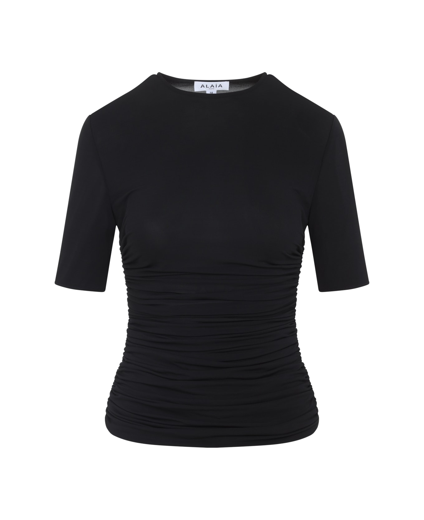 Alaia Alaïa Pleats T-shirt - Noir Alaia