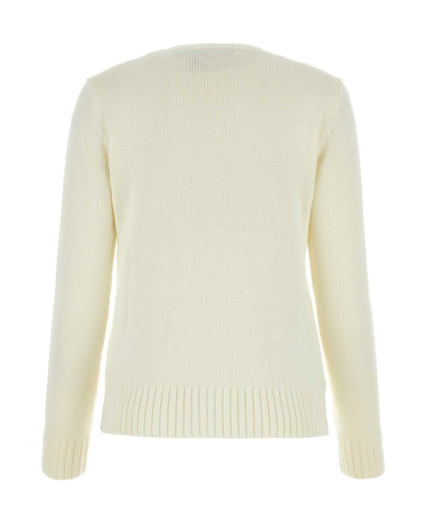 Polo Ralph Lauren Ivory Cotton Sweater - PARCHMENTCREAM