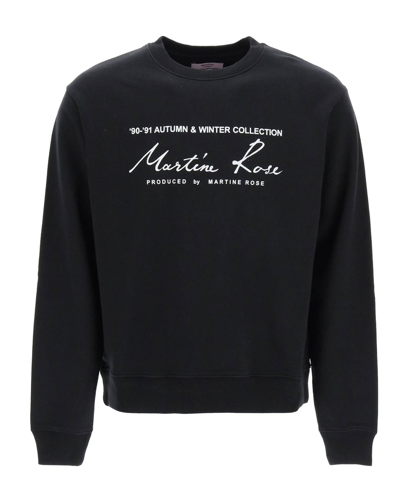 Martine Rose Logo Lettering Sweatshirt - BLACK (Black)
