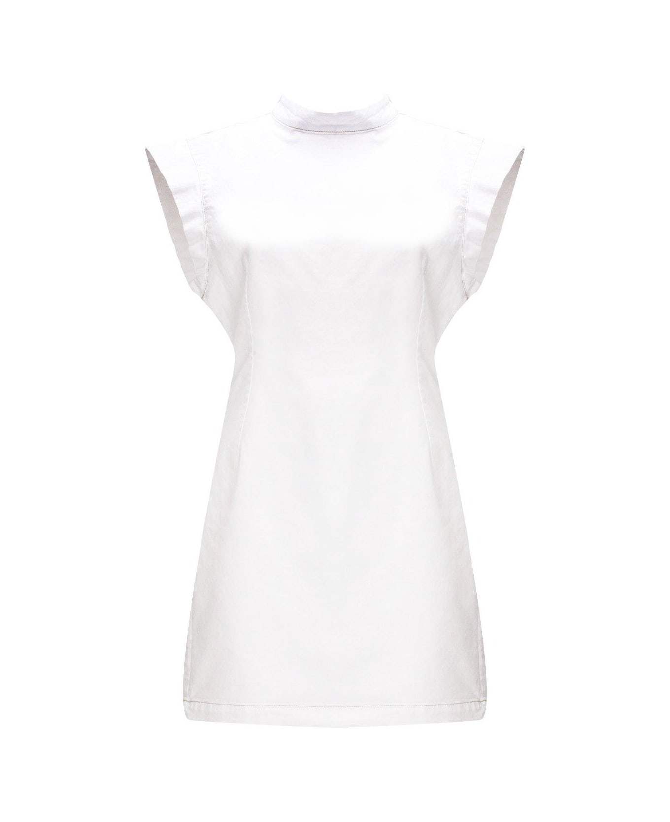 Isabel Marant Nina Cape-sleeved Mini Dress - White