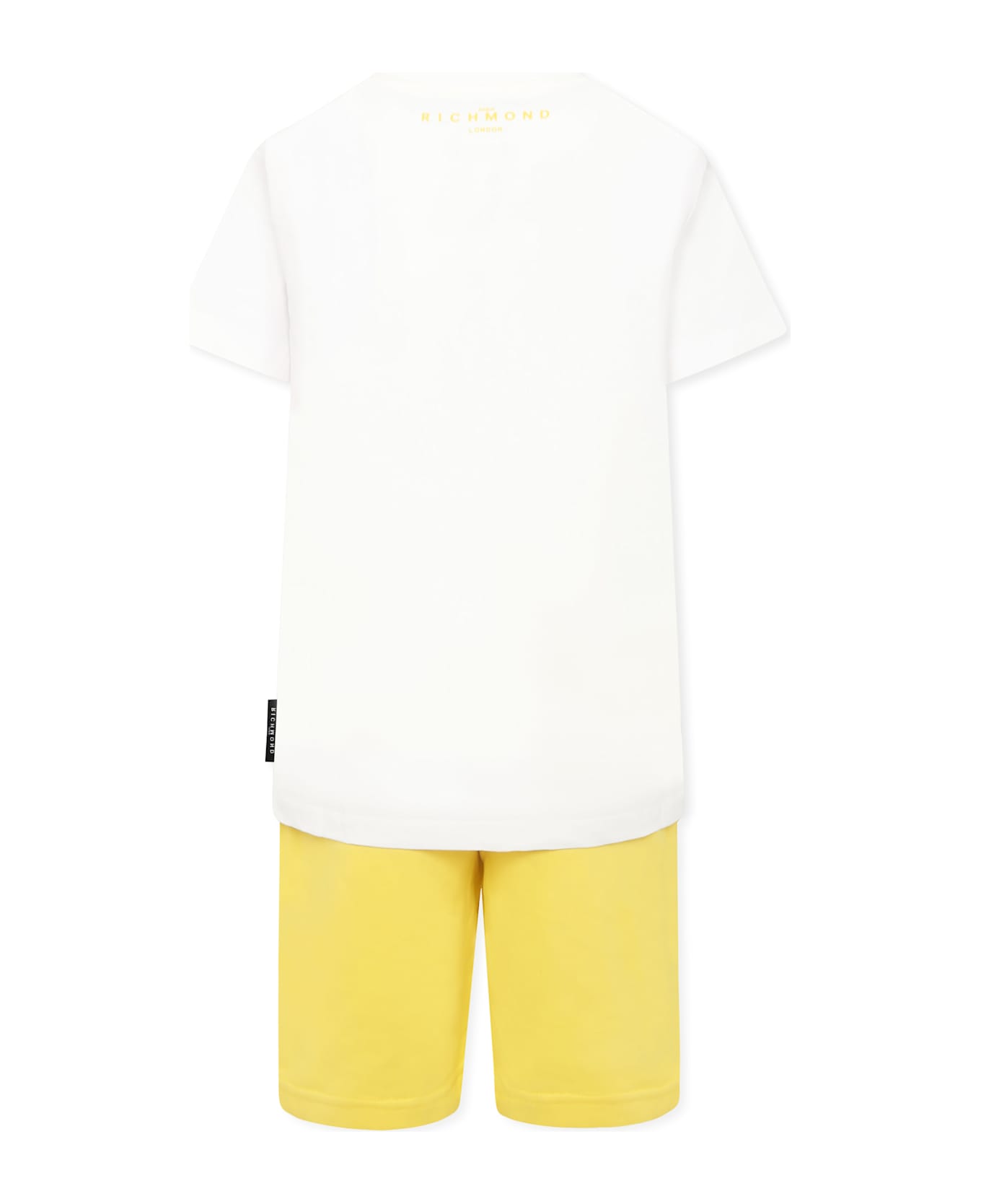Richmond Yellow Suit For Boy With Logo - Yellow