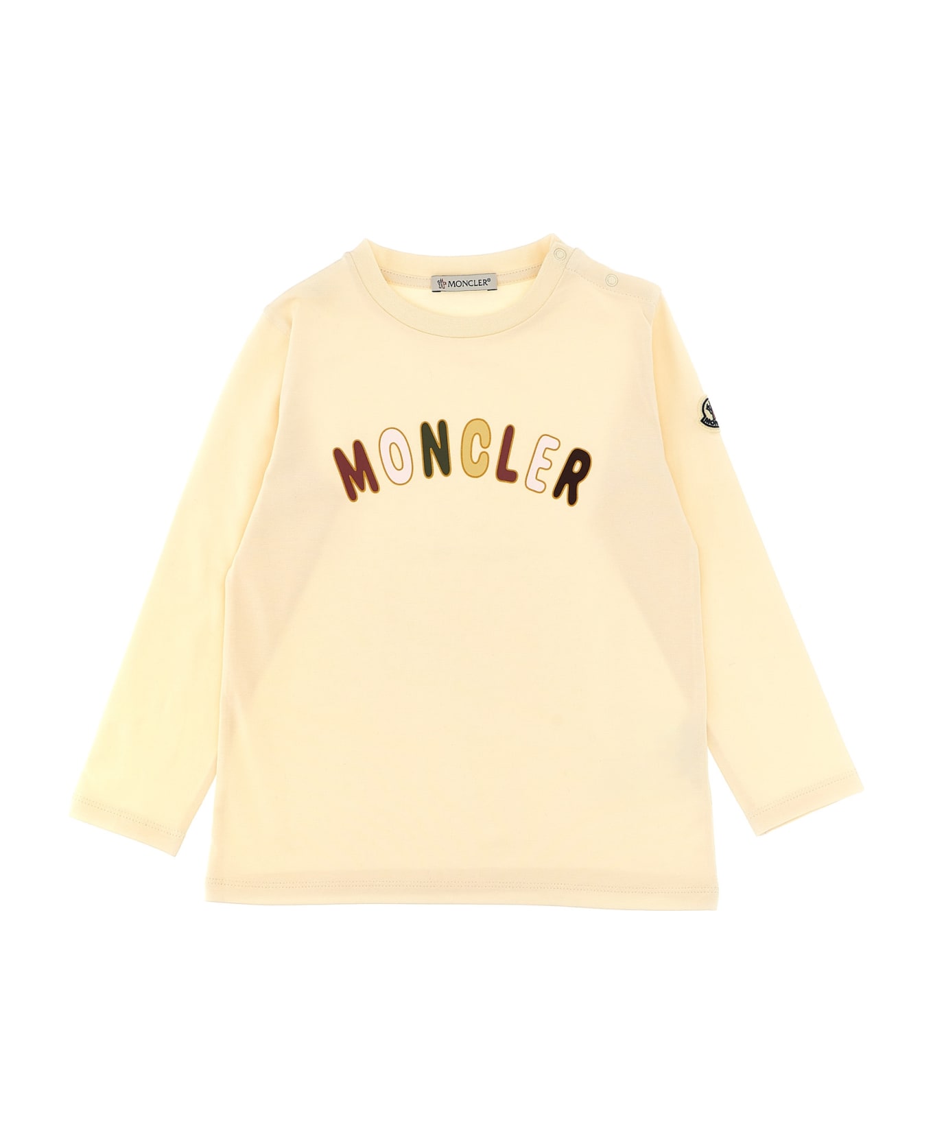 Moncler Logo Print T-shirt - White