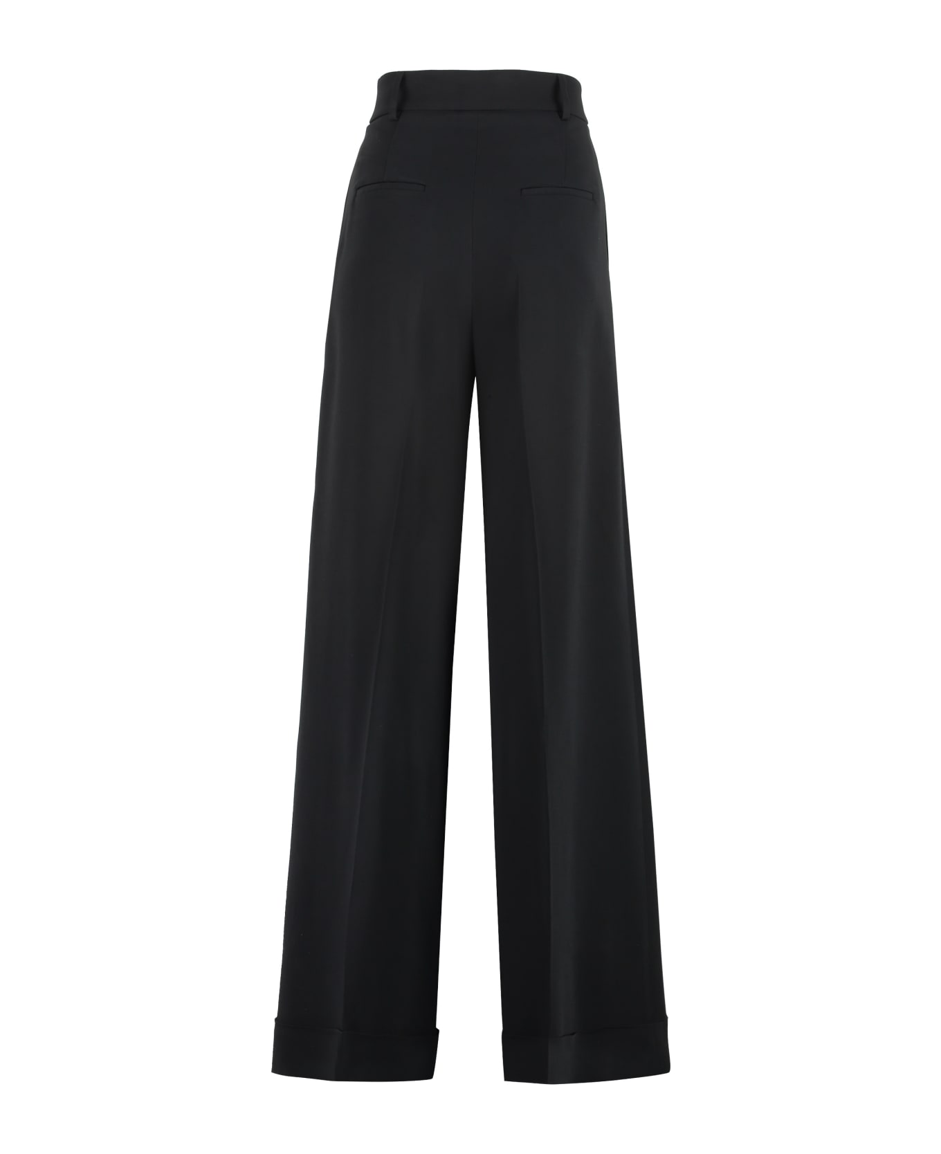 Moschino High-waist Wide-leg Trousers - black ボトムス