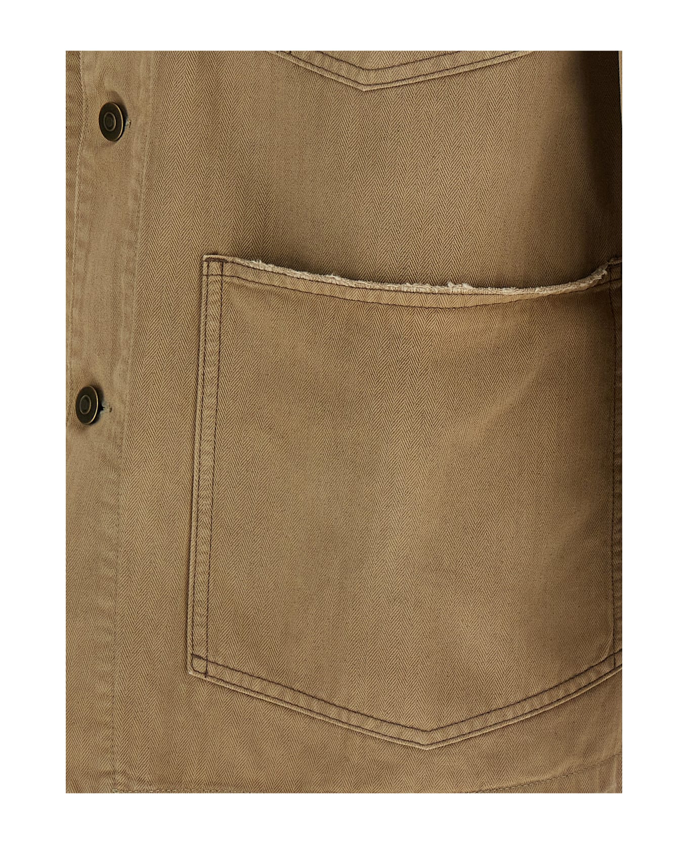 Maison Margiela Herringbone Jacket - NEUTRALS