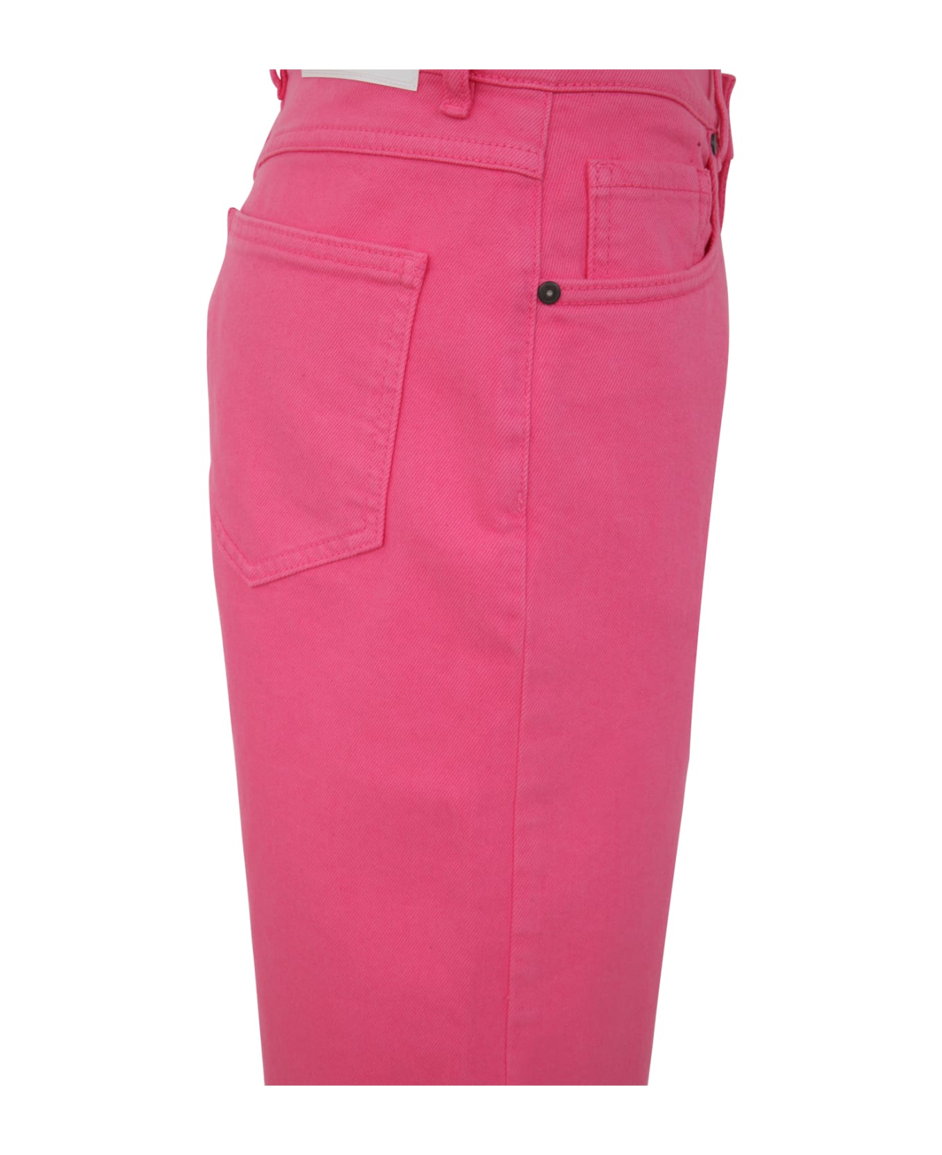 Parosh Drill Cotton Trousers - Pink ボトムス