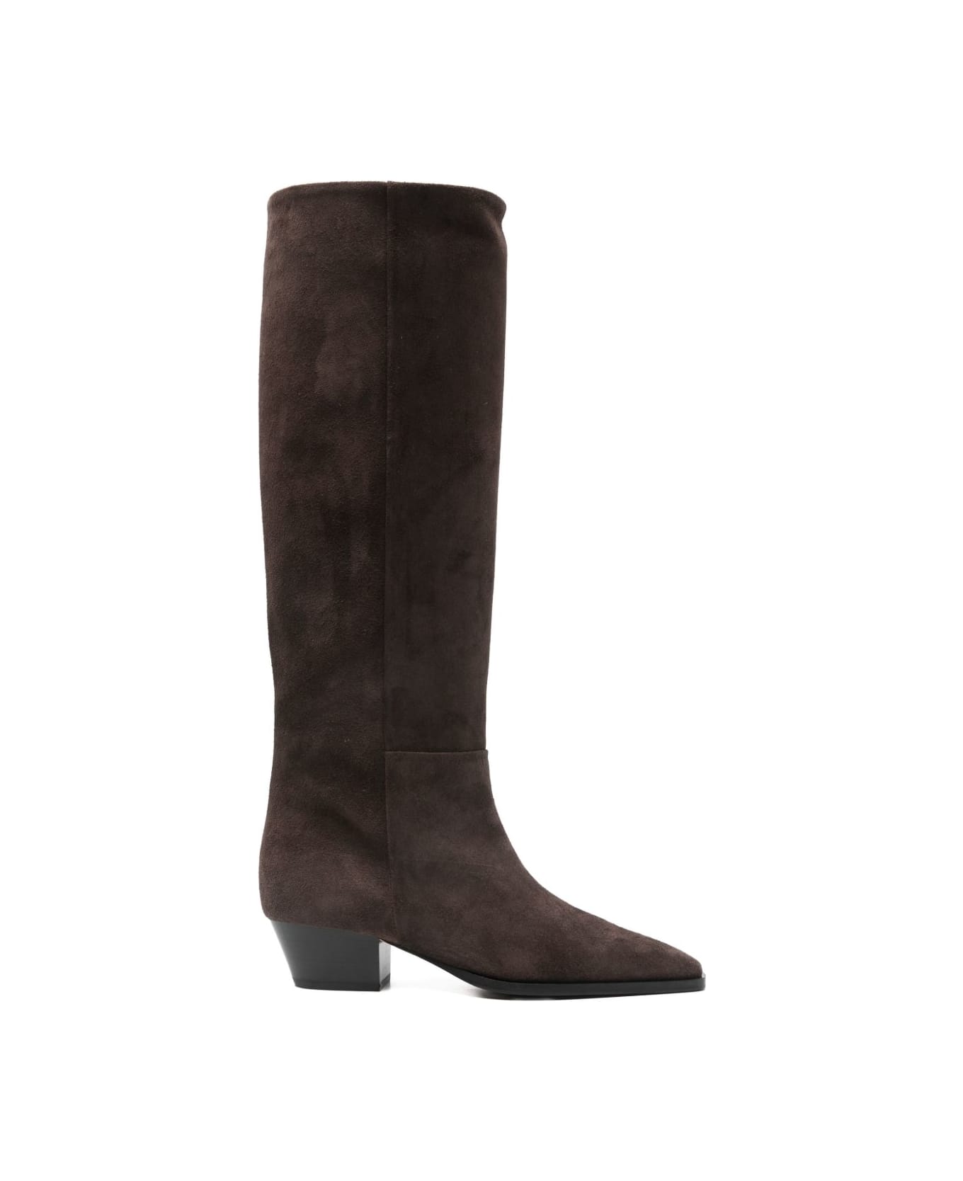 aeyde Medea Pointed-toe Boots - Brown