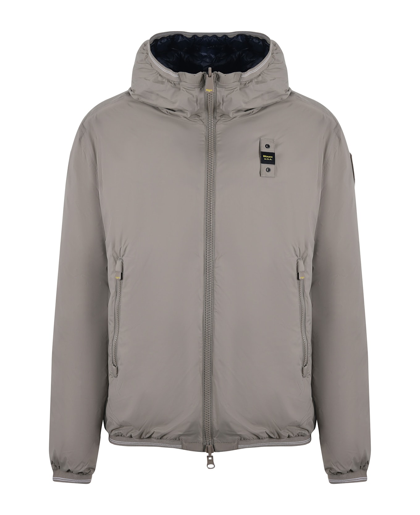 Blauer Reversible Nylon Jacket - Beige/blu scuro