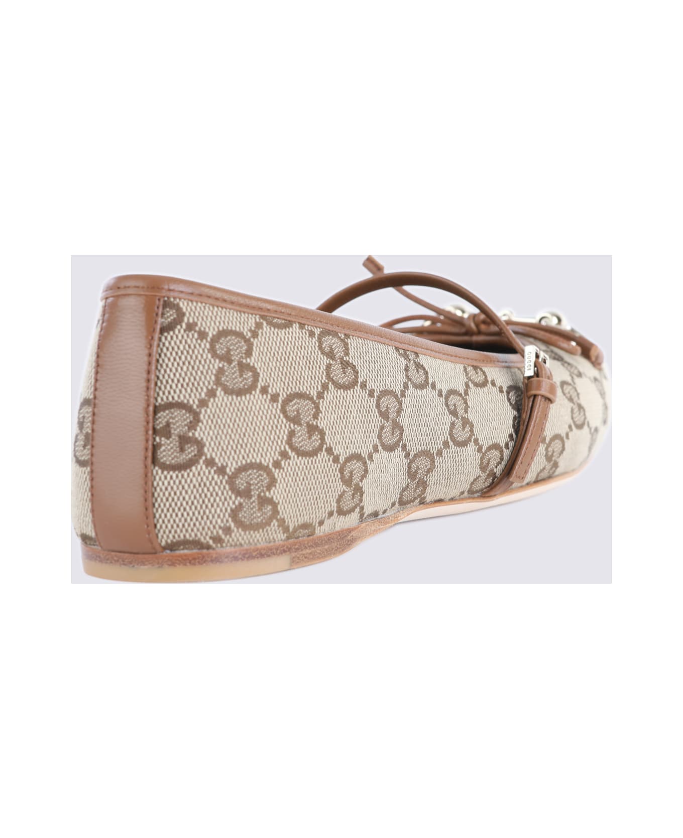 Gucci Beige Ballerina Flat - Beige