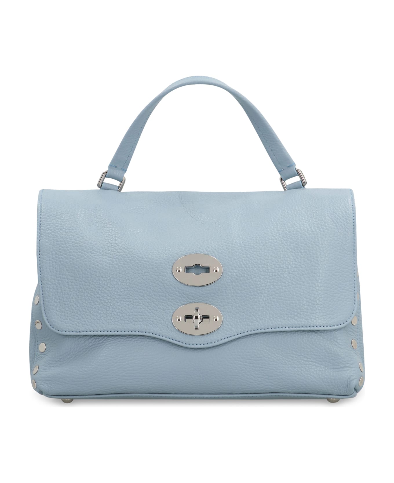 Zanellato Postina S Leather Handbag - Light Blue