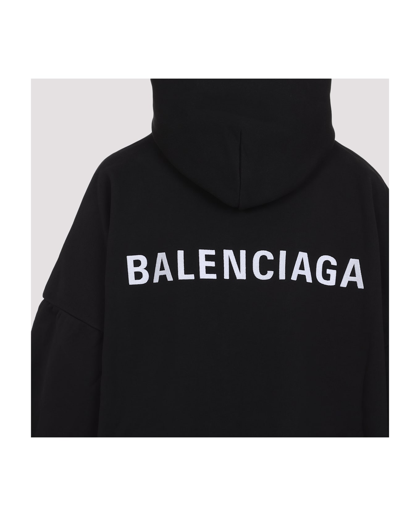 Balenciaga Logo Hoodie - Black